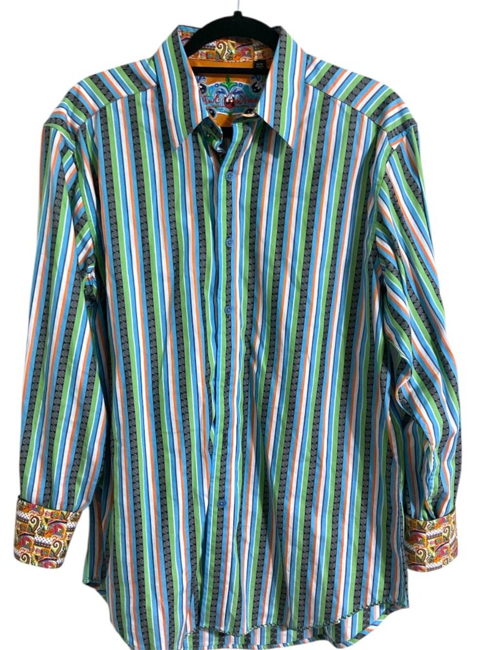 Robert Graham Button Up Shirt Flip Cuff M